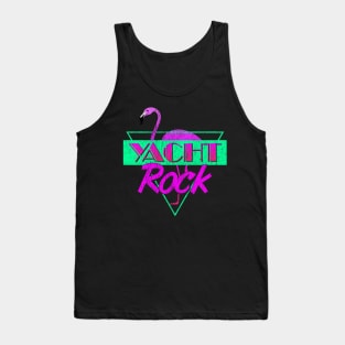 Yacht Rock Party Boat Drinking graphic 80s Faded Tank Top